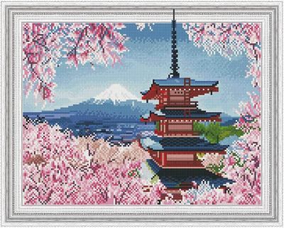 Набор для вышивания Molly Алмазная вышивка KM0191 Японская пагода