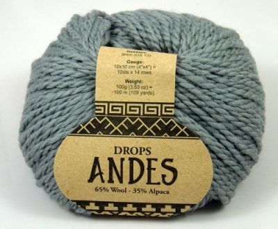 Пряжа DROPS Пряжа DROPS Andes Цвет.8465 Серый