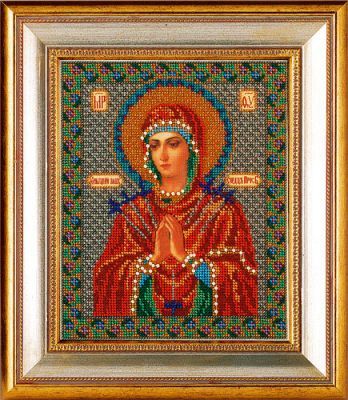 Набор для вышивания иконы Кроше (Радуга бисера) B-154 "Богородица Умягчение Злых Сердец"