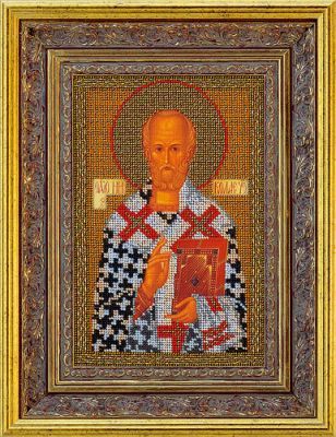 Набор для вышивания иконы Кроше (Радуга бисера) B-151 "Святитель Николай Чудотворец"