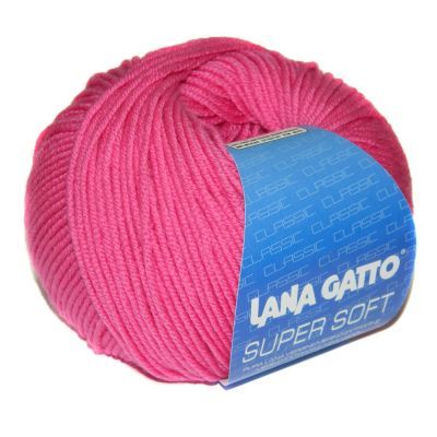 Пряжа Lana Gatto Пряжа Lana Gatto SUPER SOFT Цвет.05286 фуксия