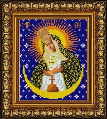 Основа для вышивания с нанесённым рисунком Конёк НИК 9237 Богородица Остробрамская - схема для вышивания (Конёк)