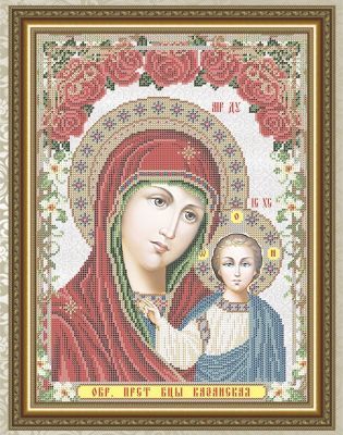 Основа для вышивания с нанесённым рисунком Art Solo VIA3008 Пресвятая Богородица Казанская - схема для вышивания (Art Solo)