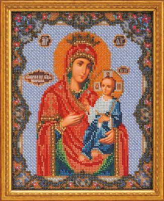 Набор для вышивания иконы Кроше (Радуга бисера) B-162 "Иверская богородица"