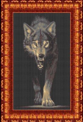 Набор для вышивания Каролинка КТКН 140 Хищники-Волк -набор