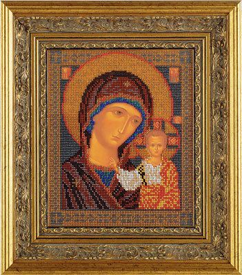 Набор для вышивания иконы Кроше (Радуга бисера) B-148 "Казанская Богородица"