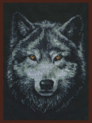 Набор для вышивания Палитра 02.001"Взгляд волка"