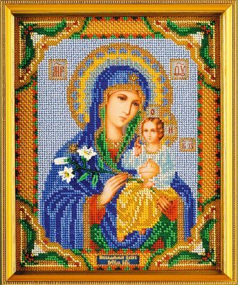 Набор для вышивания иконы Кроше (Радуга бисера) B-171 "Богородица Неувядаемый Цвет"