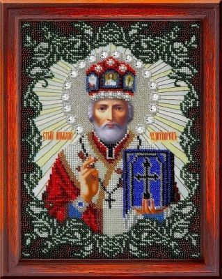 Набор для вышивания иконы Вышиваем бисером L-3 Святитель Николай архиепископ Мир Ликийских, чудотворец