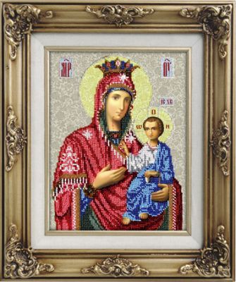 Набор для вышивания иконы Вышиваем бисером L-55 Иверская Икона Божией Матери