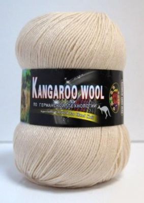 Пряжа Color City Пряжа Color City Kangaroo wool Цвет.111 Кремовый