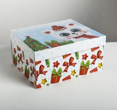 Подарочная коробка Дарите Счастье 4410576 Складная коробка «Радости и веселья»