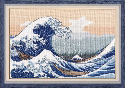 Набор для вышивания Овен 1255 Большая волна в Канагаве