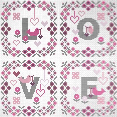 Набор для вышивания RIVERDRIFT House RR397 Love squares
