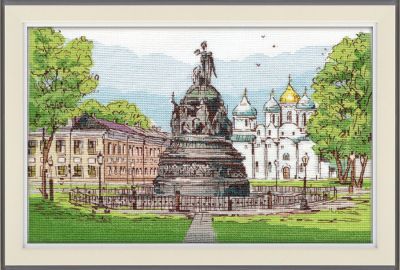Набор для вышивания Овен 1217 Памятник "Тысячелетие России"