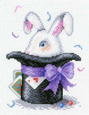 Основа для вышивания с нанесённым рисунком МП Студия СК-048 Волшебный кролик - схема для вышивания (М.П. Студия)