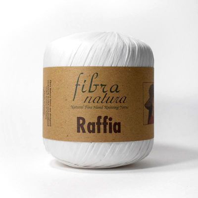 Пряжа Fibra Natura Пряжа Fibra Natura Raffia Цвет.116-01 Белый