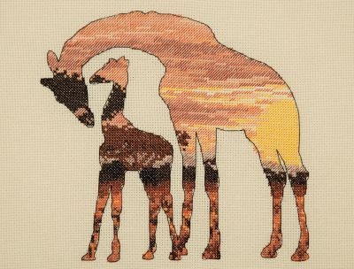 Набор для вышивания MAIA 5678-5042 Жирафы в саванне