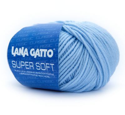 Пряжа Lana Gatto Пряжа Lana Gatto SUPER SOFT Цвет.12260 св.голубой