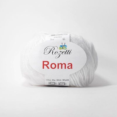 Пряжа Rozetti Пряжа Rozetti Roma Цвет.201-01 белый