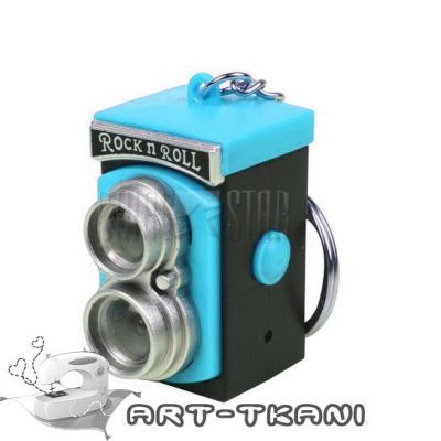 Заготовки и материалы для изготовления игрушки Арт ткани Ретро фотокамера для игрушек, голубая