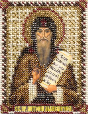 Набор для вышивания иконы Panna ЦМ-1401 "Икона Пребодобного Антония Дымского"