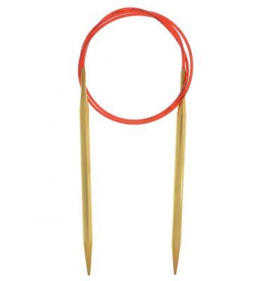 Инструмент для вязания ADDI 755-7/7-80 Спицы, круговые, с удлиненным кончиком, №7, 80 см, для тонкой пряжи