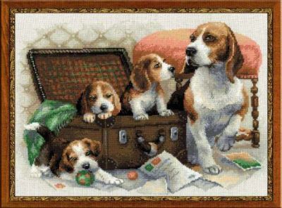 Набор для вышивания Риолис (Сотвори Сама) 1328 "Собачье семейство"