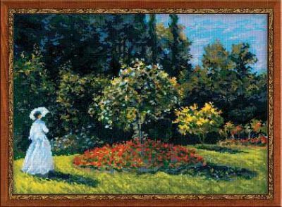Набор для вышивания Риолис (Сотвори Сама) 1225 "Дама в саду" по мотивам картины К.Моне