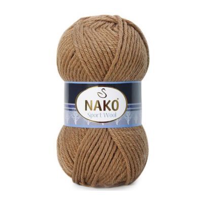 Пряжа Nako Пряжа Nako Sport Wool Цвет.10126 Верблюжий