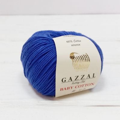 Пряжа GAZZAL Пряжа GAZZAL Baby Cotton Gazzal Цвет.3421 Василек