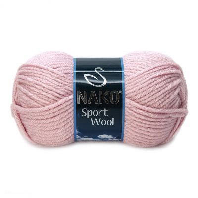 Пряжа Nako Пряжа Nako Sport Wool Цвет.10639 Грязно-розовый