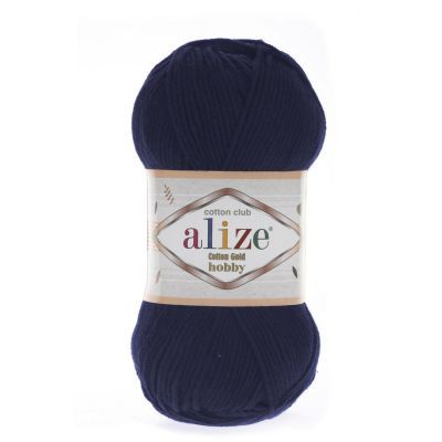 Пряжа Alize Пряжа Alize Cotton Gold Hobby Цвет.58 темно-синий