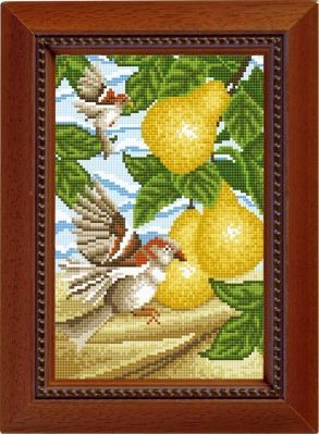 Набор для вышивания Алмазная Фея Алмазная вышивка 0064 "Птицы и груши"