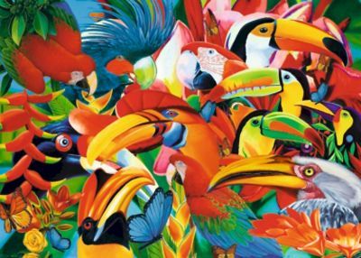 Пазлы Castorland 37328 Цветные птицы, 500 деталей