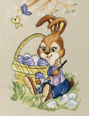 Набор для вышивания Золотое Руно Д-063 Пасхальный кролик