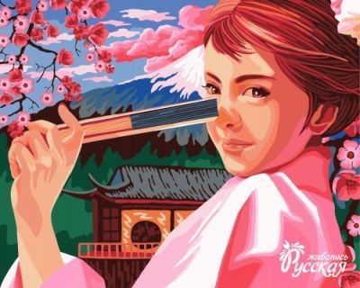 Набор для раскрашивания по номерам Русская живопись J022 Весна в Японии