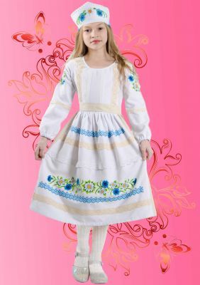 Заготовка для вышиванки Каролинка КДПН-02 "Ромашковый цвет" 116-128 р-р набор для вышивки детского платья