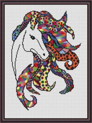 Набор для вышивания Орнамент Вф-013 Яркая лошадь - набор