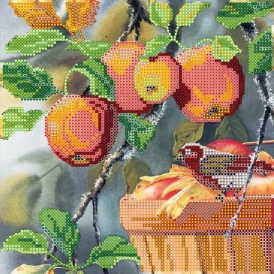Основа для вышивания с нанесённым рисунком Абрис Арт АС-485 "Любитель яблок" - схема для вышивания (Абрис Арт)