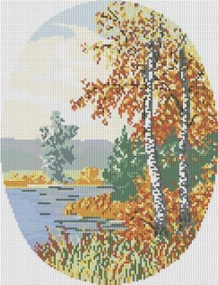 Алмазная мозаика Белоснежка Алмазная вышивка 077-ST Осенний лес (Белоснежка)