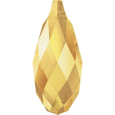 Кулон Swarovski 6010 Подвеска Crystal "Сваровски" 13 х 6.5 мм ,золотистый металлик (001 METSH)
