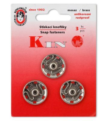 Кнопки KOH-I-NOOR KIN1000 №8 Кнопки пришивные 10 металл "KOH-I-NOOR" d 20,9 мм,никель
