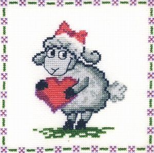 Набор для вышивания Машенька 01.029.02 Влюбленная овечка