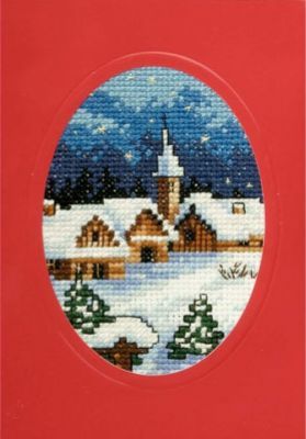 Набор для вышивания ORCHIDEA OR 6117 Рождество домики и храм