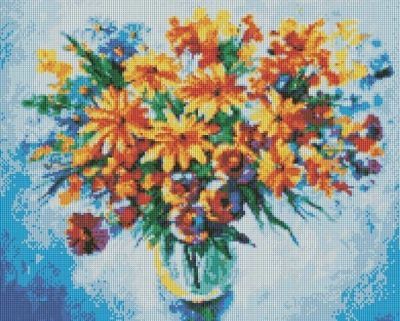 Алмазная мозаика Белоснежка Алмазная вышивка 237-ST Разноцветные ромашки - мозаичная картина (Белоснежка)