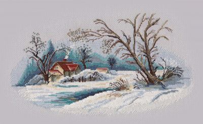 Набор для вышивания Овен 1300 Зимний пейзаж (Овен)