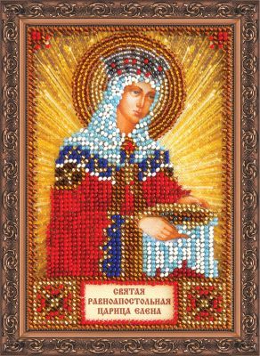 Набор для вышивания иконы Абрис Арт ААМ-005 Набор для вышивания бисером икона "Св. Елена"