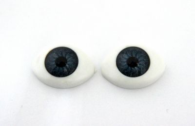 Набор для изготовления игрушки - 23431 Глазки овальные №12, 16 мм*23 мм, упак./4шт., цв. серо-голубой