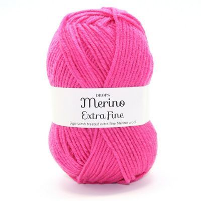 Пряжа DROPS Пряжа DROPS Merino Extra Fine Цвет.17 Cerise/вишневый
